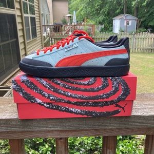 Puma Perks And Mini Clyde Light Aqua Warm Earth